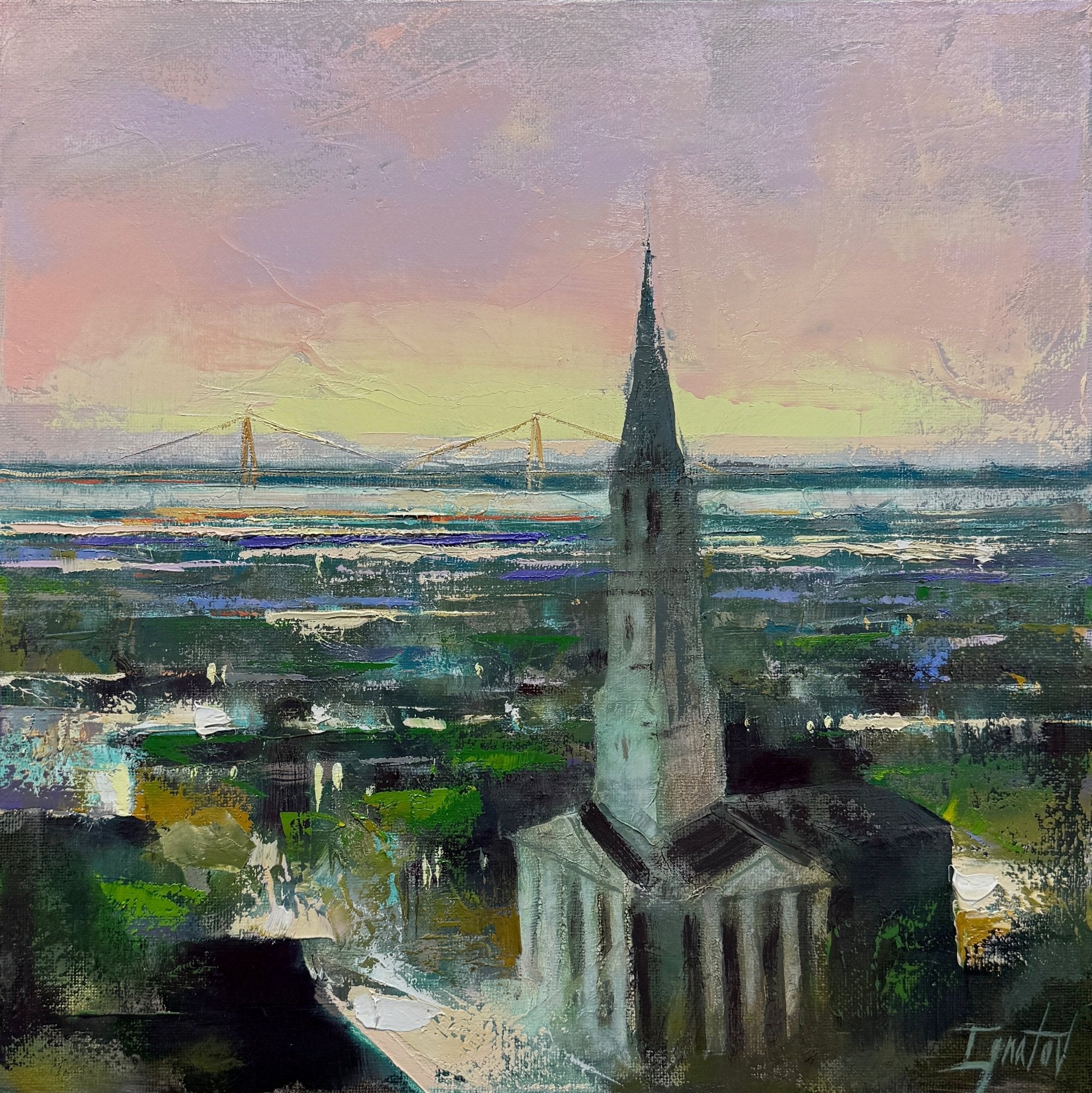St. Philip's Aerial by Ignat Ignatov at LePrince Galleries